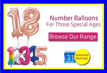 Giant Number Balloons | Sweets 'n' Things