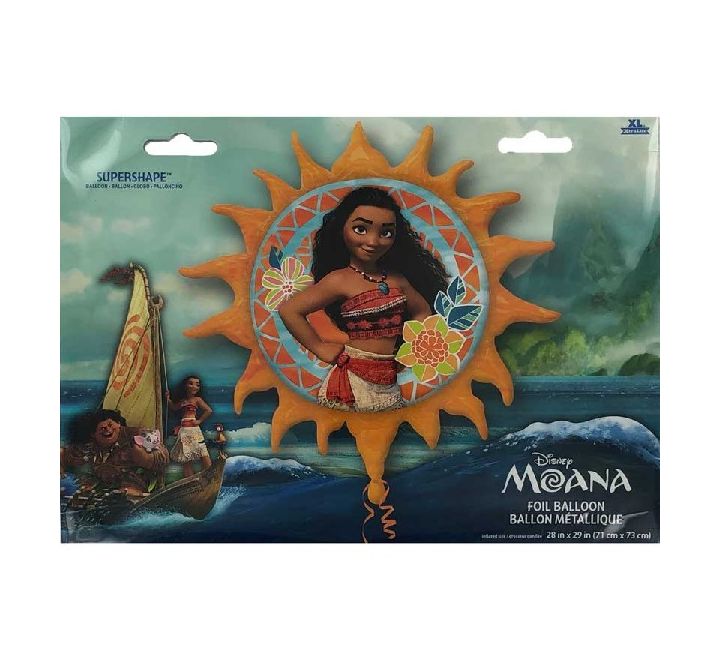 Disney Moana SuperShape Large Foil Balloon (Optional Helium Inflation)