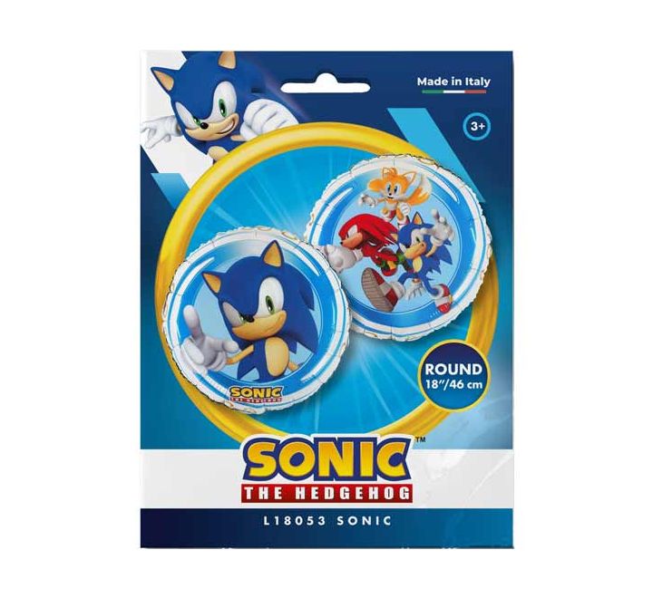 Sonic The Hedgehog - 18" Foil Helium (Optional Helium Inflation)