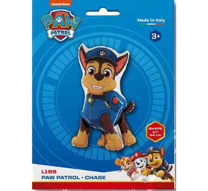 Paw Patrol Chase SuperShape Helium Filled Foil Balloon - (Optional Helium Inflation)