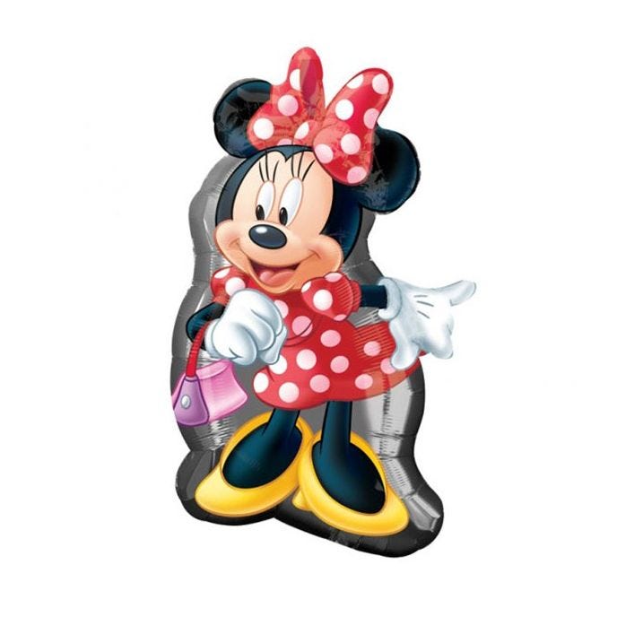 Minnie Mouse SuperShape Foil Balloon (Optional Helium Inflation)