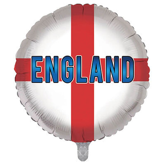 St. Georges Cross ENGLAND Foil Balloon (Optional Helium Inflation)