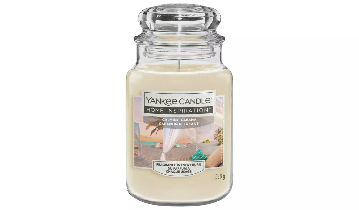 Yankee Calming Cabana Large Jar Candle 538g Home Inspirations