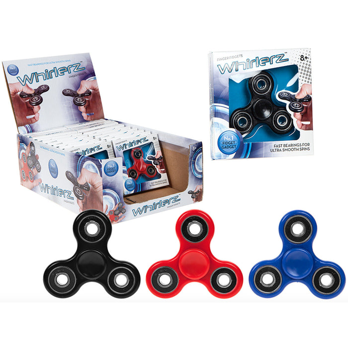 Whirlerz Finger Fidgets Spinning Stim & Stress Toy Gadget Steel Bearings