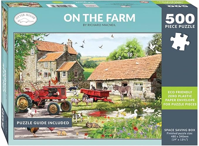 On the Farm (75369) - 500pc Jigsaw Puzzle by Otter House