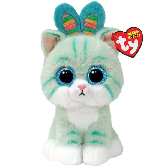 TY Beanie Boo - Gumdrop Cat – Medium 6” Easter 2025