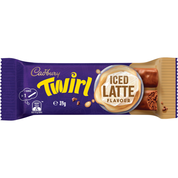 Cadbury Twirl Iced Latte Flavour Chocolate Bar