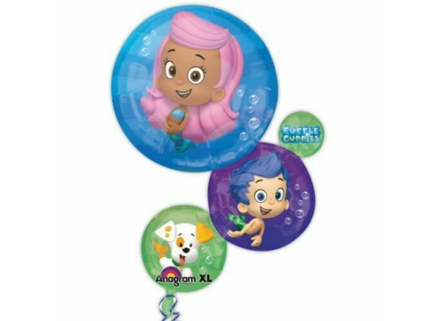 Bubble Guppies SuperShape Helium Filled Foil Balloon - 28" (Optional Helium Inflation)