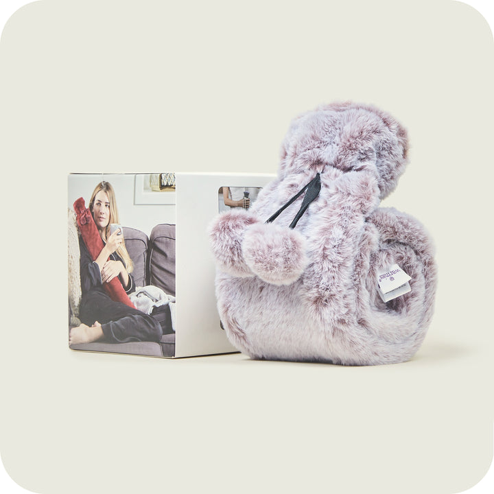 Warmies Rolled Long Hot Water Bottle Marshmallow Grey Fur — Sweets 'n ...