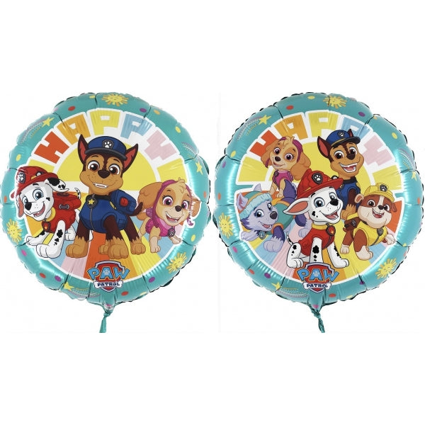 Paw Patrol Happy - 18" Foil Helium (Optional Helium Inflation)