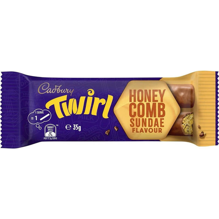 Cadbury Twirl Honeycomb Sundae Flavour Chocolate Bar