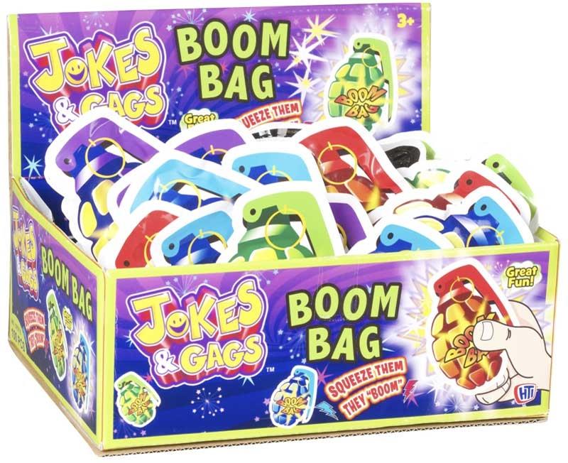 Jokes & Gags x 10 BOOM Bags Practical Jokes, Party Bag Fillers Prank Toys