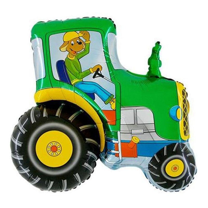 Farm Tractor Large Foil Balloons 30" (Optional Helium Inflation)