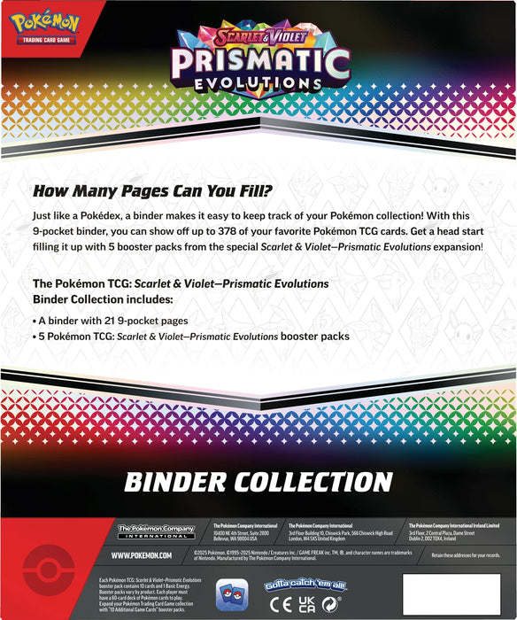 Pokémon TCG: Scarlet & Violet 8.5 - Prismatic Evolution Binder Collection