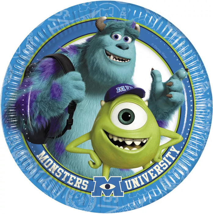 Monsters University Party Tableware - Paper Plates