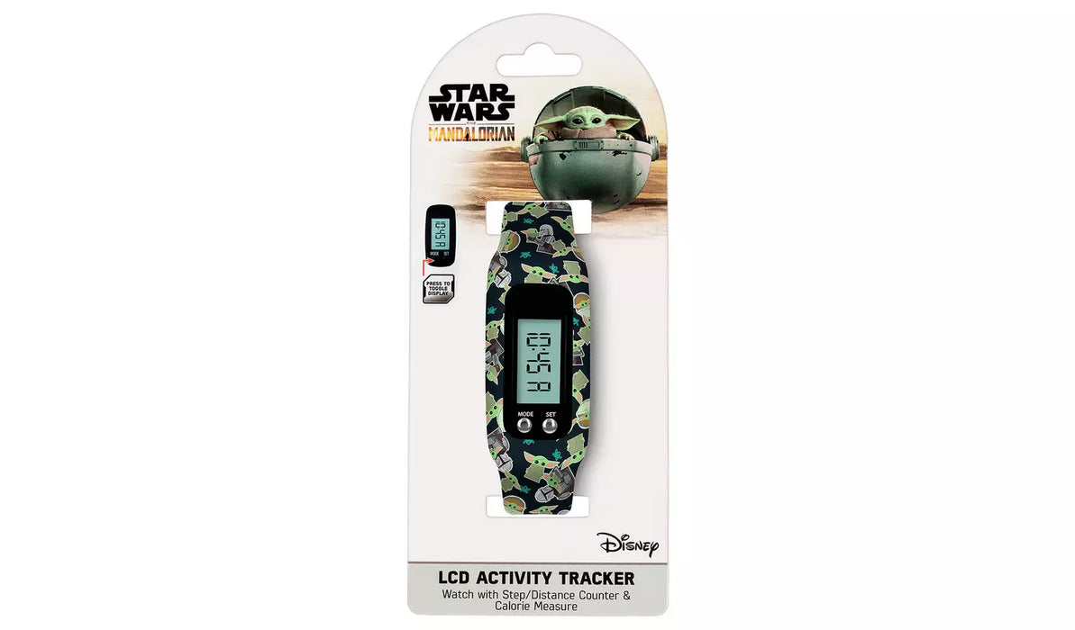 Disney Star Wars Mandalorian Green Silicone Step Tracker