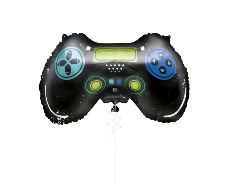 Game Controller Large Foil Balloons 23" (Optional Helium Inflation)