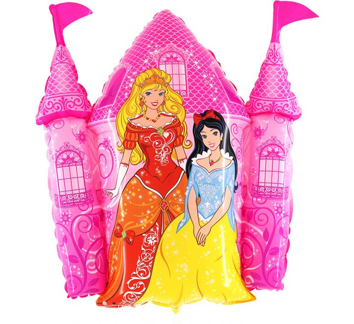 Princess Castle Jumbo Helium Filled Foil Balloon - (Optional Helium Inflation)