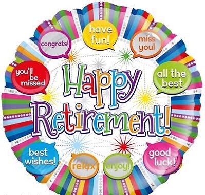 Happy Retirement Foil Balloon (Optional Helium Inflation) — Sweets 'n ...