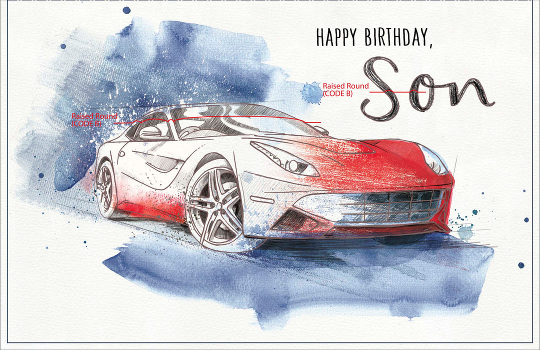 Birthday Son Greeting Card From Gibson Core Line Conventional 535447 F1183