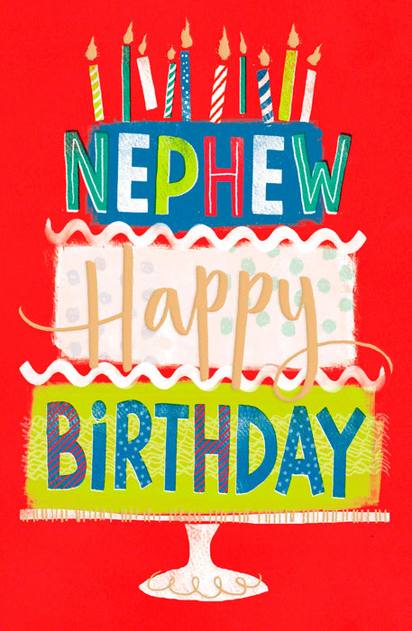 Birthday Nephew Greeting Card From Carlton Core Line Conventional 551812 E1070