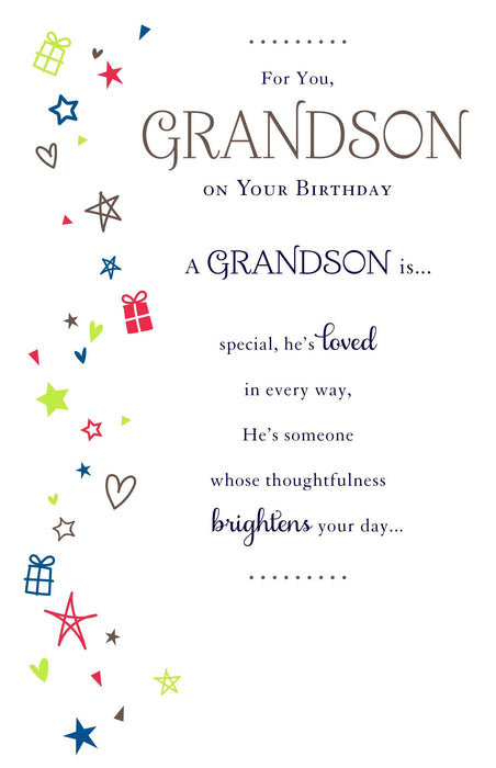 Birthday Grandson Greeting Card From Moondust Conventional 555075 F1294