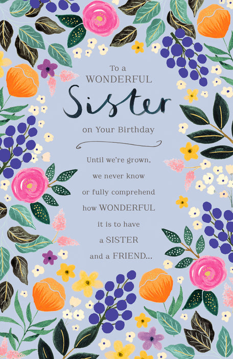 Birthday Sister Greeting Card From Gibson Core Line Conventional 604954 E1389