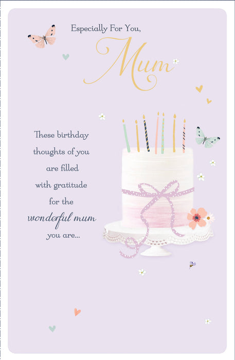 Birthday Mum Greeting Card From Thinking Of You Core Line Conventional 618623 D1268