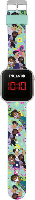 Disney Girl's Digital Quartz Watch with Silicone Strap