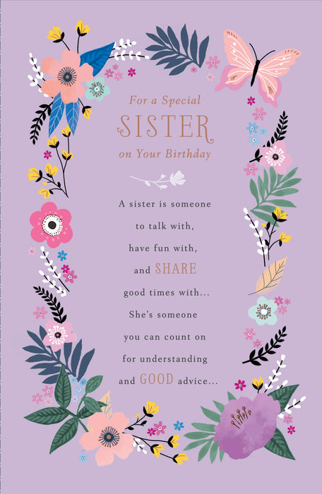 Birthday Sister Greeting Card From Thinking Of You Core Line Conventional 659983 E1497