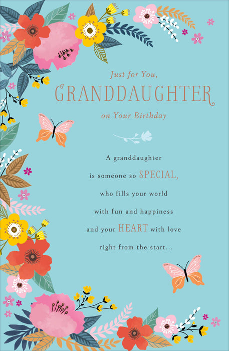 Birthday Granddaughter Greeting Card From Thinking Of You Core Line Conventional 659989 E1279