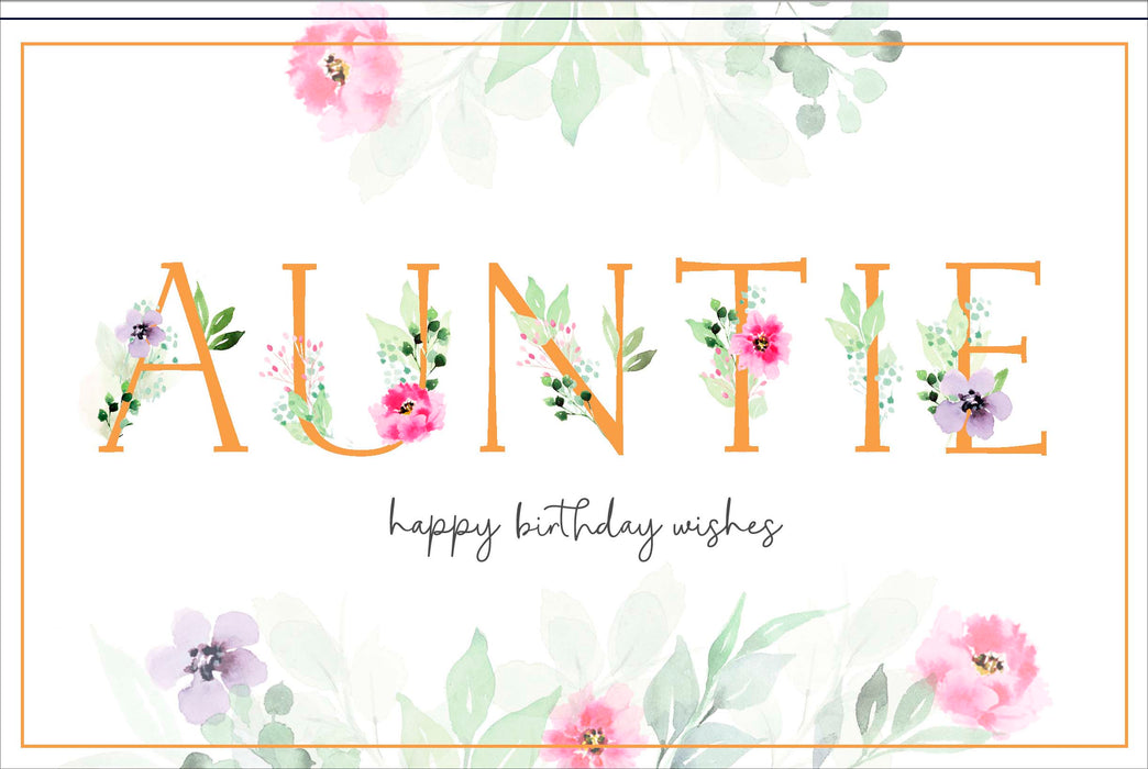 Birthday Auntie Greeting Card From Gibson Core Line Conventional 661272 E850