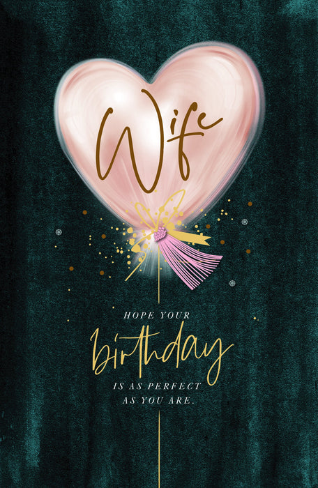 Birthday Wife Greeting Card From Carlton Core Line Conventional 667412 D737