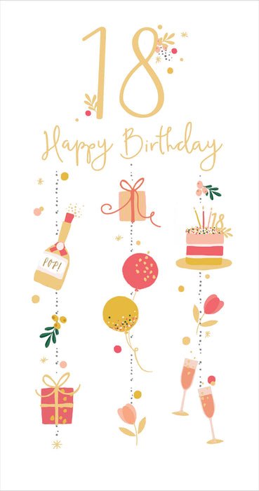 Birthday 18th Greeting Card From Simply Precious Traditional 679325 G1080