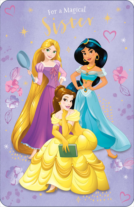 Birthday Sister Greeting Card From Disney Princess Juvenile 688203 E962