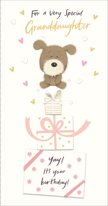 Birthday Granddaughter Greeting Card From Lots of Woof Cute 688207 E1493