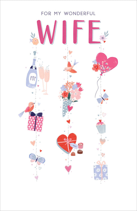 Birthday Wife Greeting Card From Simply Precious Traditional 689072 D949