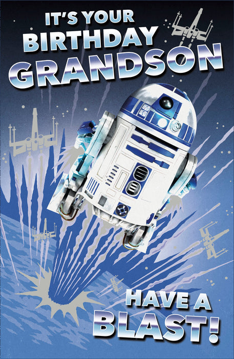 Birthday Grandson Greeting Card From Disney Star Wars Juvenile 690027 F1185