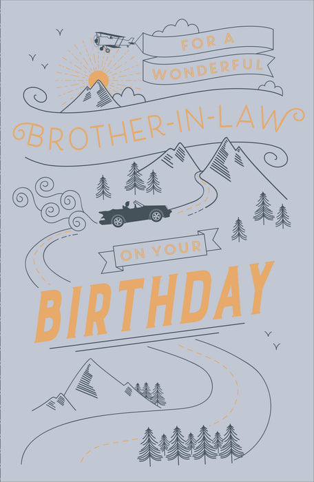 Birthday Brother In Law Greeting Card From Gibson Core Line Conventional 691804 F426