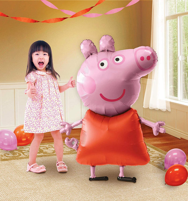 Peppa Pig AirWalker - 48 Inch Foil Balloon (Optional Helium Inflation)