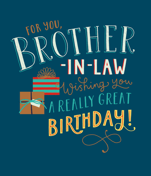 Birthday Brother In Law Greeting Card From Carlton Core Line Conventional 725734 F318