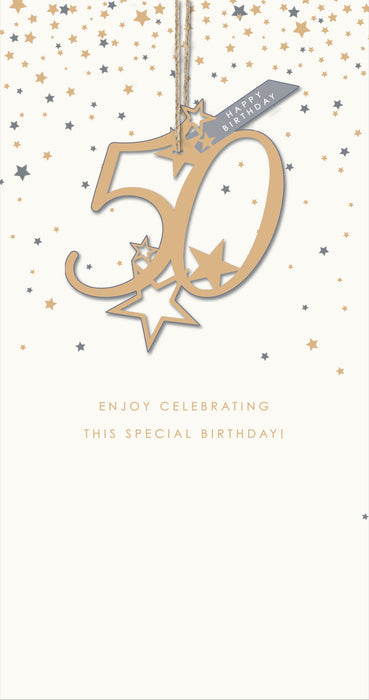 Birthday 50th Greeting Card From Starburst Conventional 736111 H13101