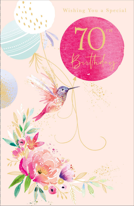 Birthday 70th Greeting Card From Gibson Core Line Conventional 736387 H1079