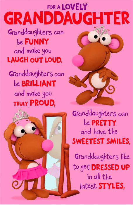 Birthday Granddaughter Greeting Card From Crackers Humour 738069 E851