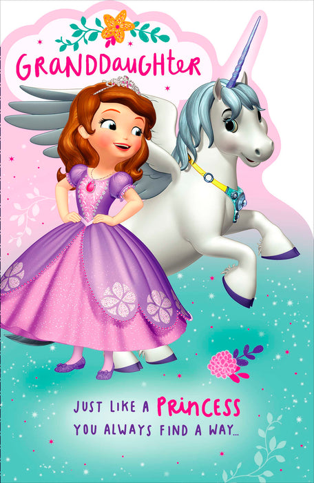 Birthday Granddaughter Greeting Card From Disney Sofia the First Juvenile 738086 E1386