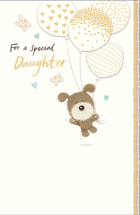 Birthday Daughter Greeting Card From Lots of Woof Cute 738205 D636