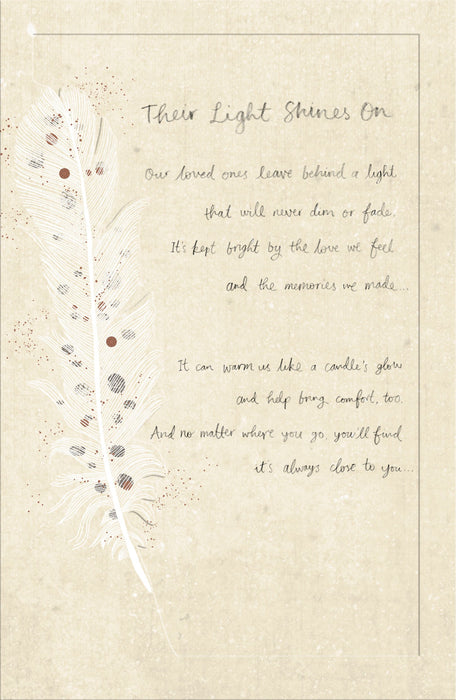 Sympathy Loss Of Loved One Greeting Card From Gibson Core Line Conventional 739070 B11121