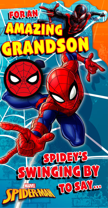 Birthday Grandson Greeting Card From Disney Spider-Man Juvenile 742050 F15118