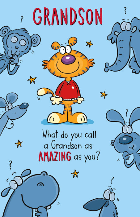 Birthday Grandson Greeting Card From Giggles Humour 746065 F861