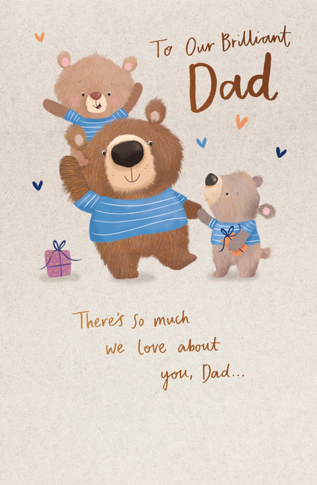 Birthday Dad Greeting Card From Percy and Peggy Conventional 746166 F14112